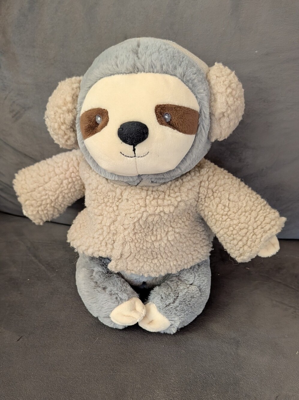 Vintage Baby Gund Indigobaby Sloth Wearing A Sweater Plush 13 inch